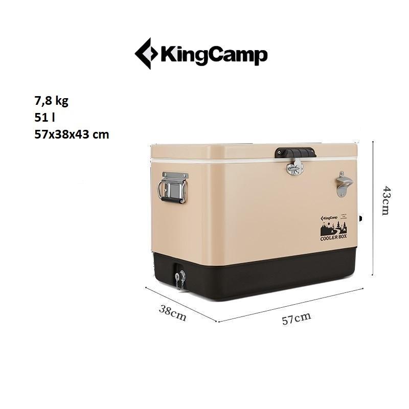 KING CAMP Cooler Box 51 Liters Refrigerator