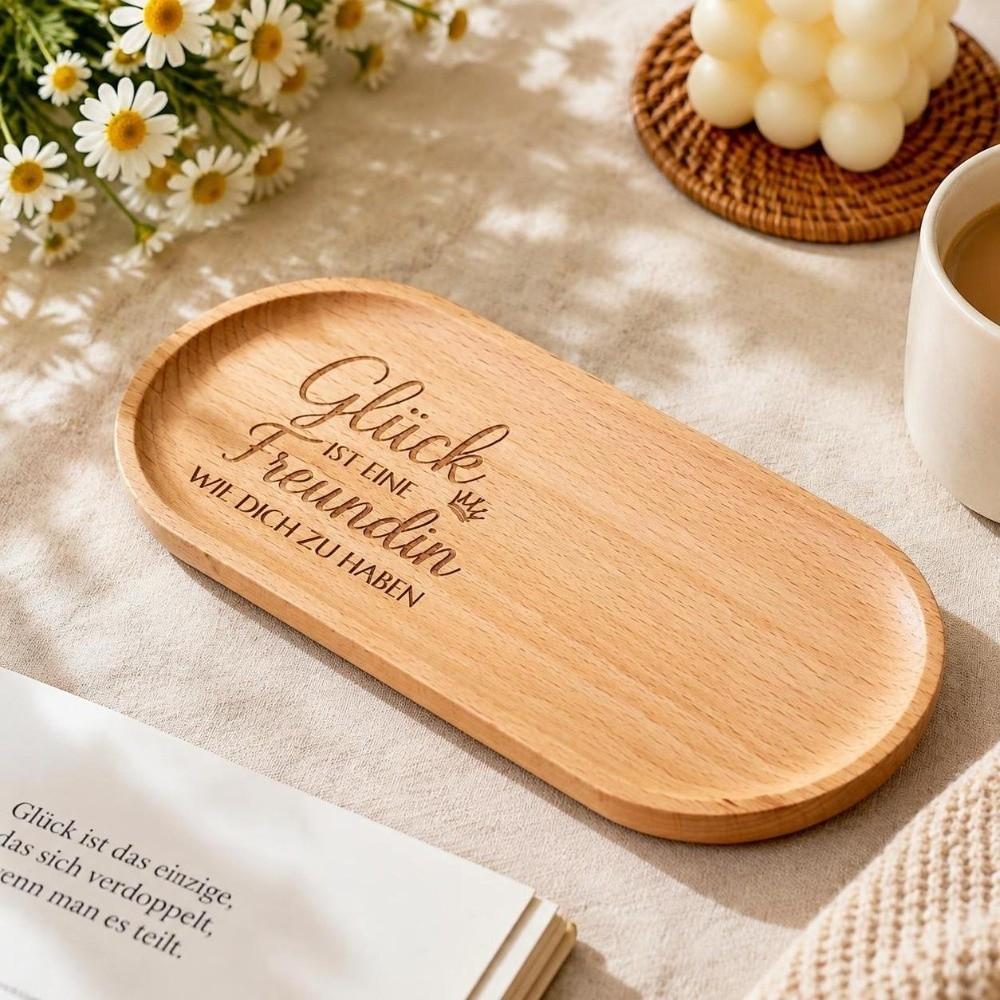 Minimalist Dessert Plate Oval Bread Board Japanese style Wooden Tray Tea
