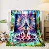 Chakra Meditation Lotus Blanket bedroom Blanket for Livingroom Couch lunch break Soft throw for Friend's festival Gift