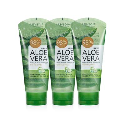 Kwailnara Aloe Vera Moisture Real Soothing Gel 150ml 3 Packs, 150g