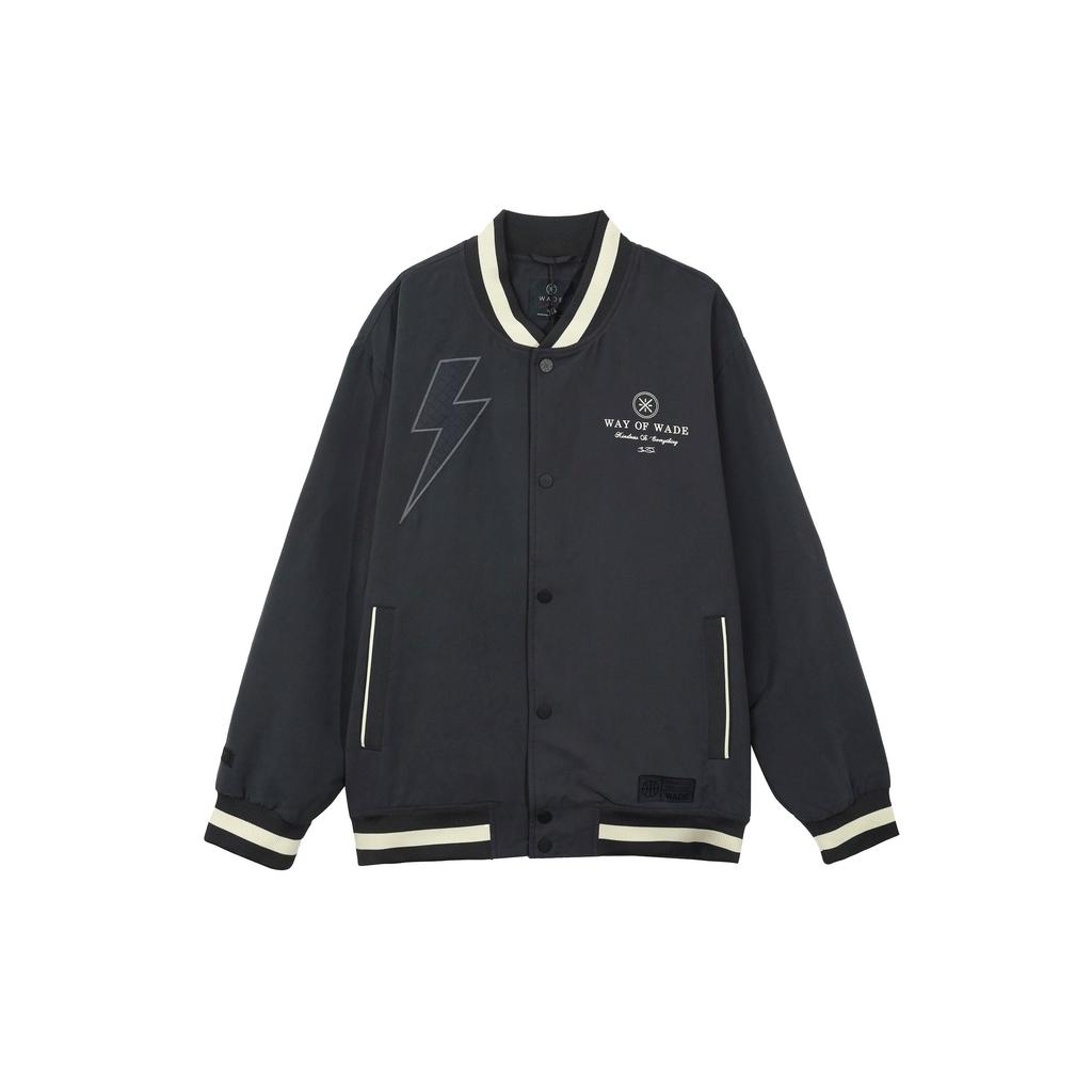 Li-Ning Casual Sports Letter Print Warm Loose Jacket Men Jackets Black AJMT025-6