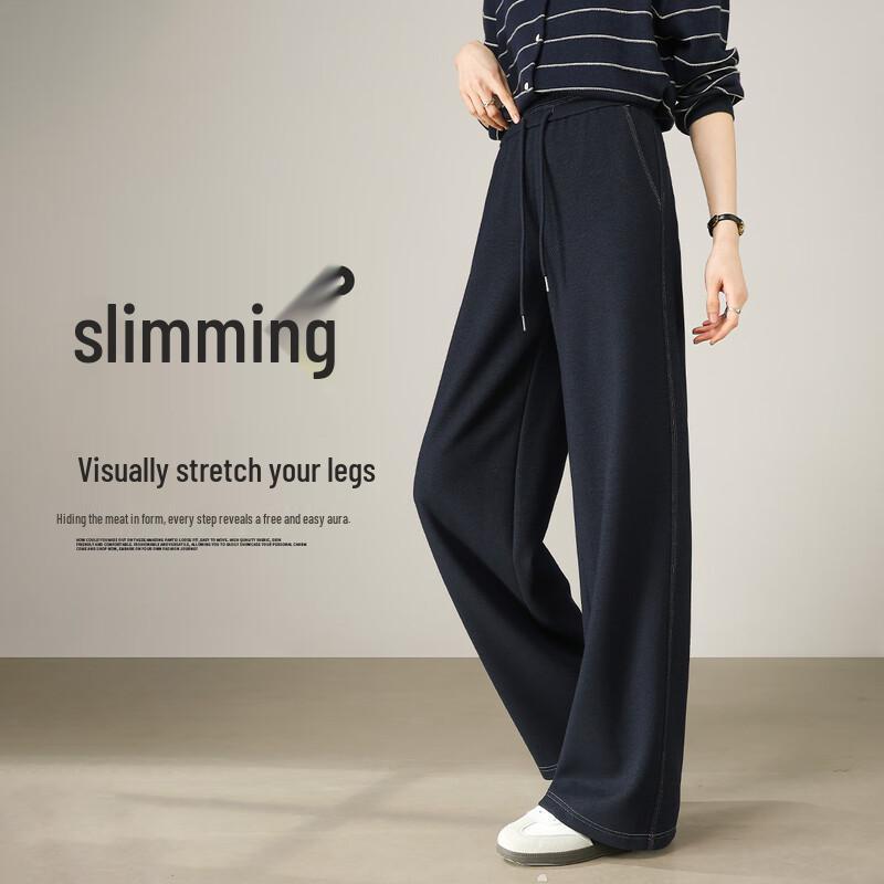 

Handu Yishe Women s Faux Denim Knit Straight-Leg Pants 2XL