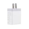 38W Dual USB Fast Charger with QC3.0 & PD Port, Compatible with EU/US/UK Plugs