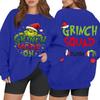 Women's Casual Fashion Long Sleeve Christmas Printed Round Neck Sweatshirt Top