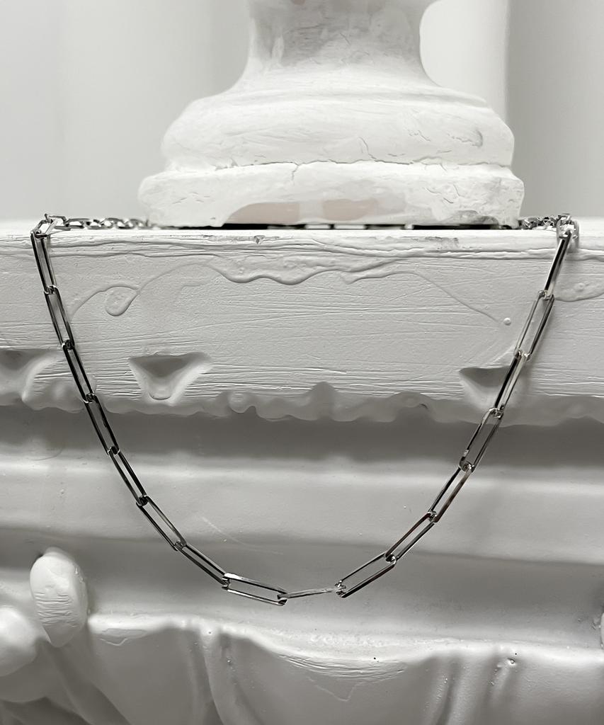 Blessed Bullet Square Chain Necklace_Silver 925_Antique Silver/Black Silver/Rose Gold/Gold