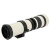 White 420800mm Aperture F 8.316 Full Manual Focusing Telescope Zoom Telephoto Lens for EF‑S Mount Camera