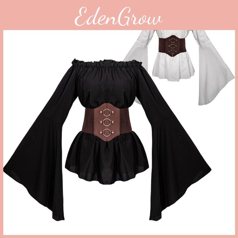 Camisa Pirata Renascentista Feminina Estilo Europeu Clássico Para Cosplay E Performances