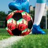 1 Stück Cristiano Ronaldo Will Größe 5 Fußball PrahaHallenfußball Ball Bunt Alle Altersgruppen Maschinengenäht PVC Wettkampfbereit Langlebig Hoher Rückprall