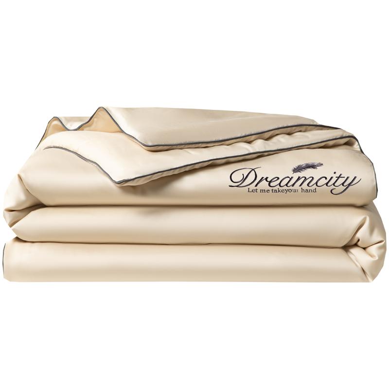 1pc Cool Summer Thin Quilt, , 100% High-quality Ultra-fine Fiber Air Conditioning, QuiltEmbroidery Bedding