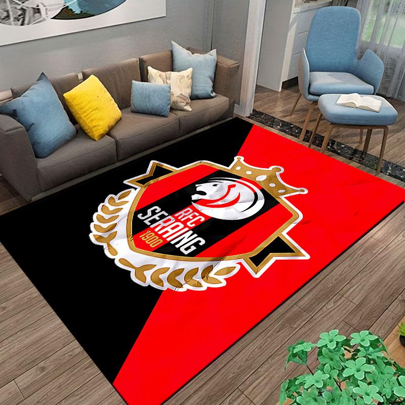 RFC Seraing Logo Carpet suitable as a non-slip mat for the living room or bedroom sofa