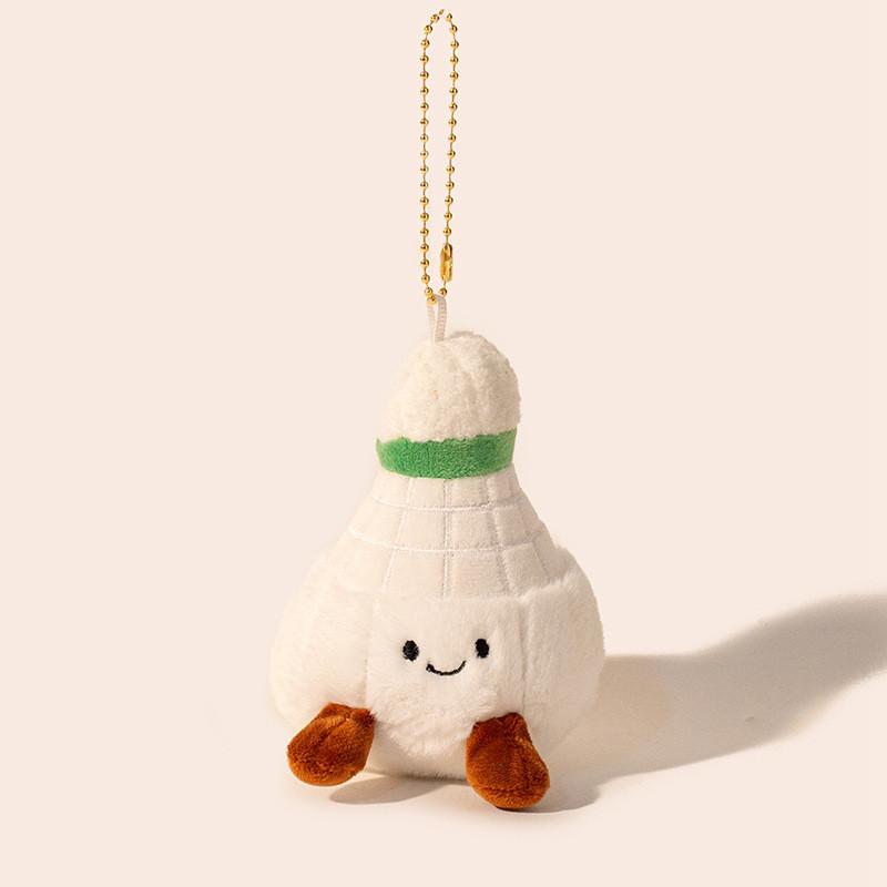 Plush Balls Pendant Badminton Keychain Room Decor Bag Decoration Birthday Gift