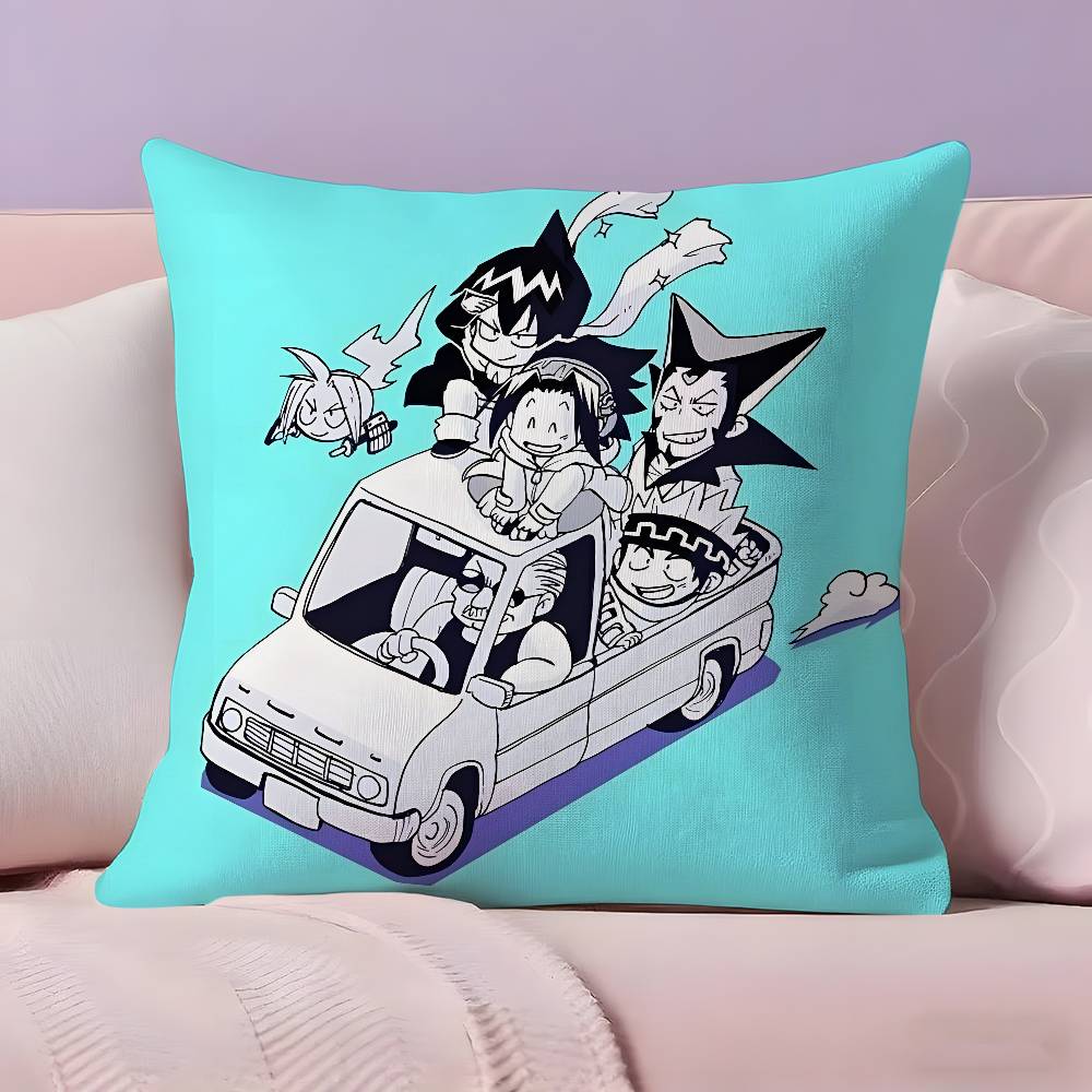 Anime Shaman King Pillow Case Pillowcase Ultra Soft Skin Friendly Fabric Cloud Like Comfort & Concealed Zipper