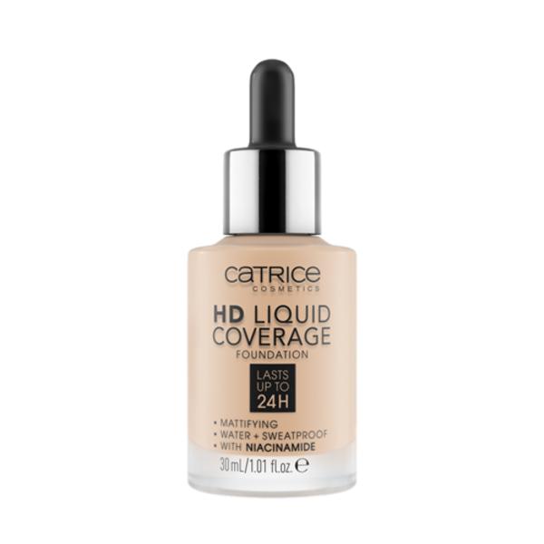 catrice HD Liquid Coverage Foundation 30ml (4 Colors) 020 Rose Beige