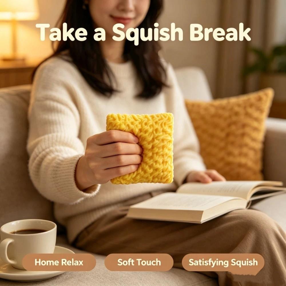 Moldable Crackling Noodles Squishy Toy Crunchy Realistic Food Pinch Children's Gifts
