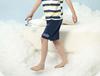 150g Pure Cotton English Bolun Youth Summer Short-Sleeved Set