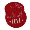 Inkdotpot Pack Of 100 Real Gold Foil Paper Tags Made With Love Text Favor Hang