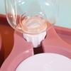 Stainless Steel Automatic Pet Cat Feeder Anti-flip Detachable Cat Food Water Bowl Multifunctional Stable 2in1 Pet Food Dispenser
