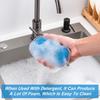 Dual-Sided Multi-Purpose Scrub Sponges, Non-Scratch Dishwashing Sponges for Kitchen, Reusable Microfiber Sponge for Efficiently Cleaning Dishes, High