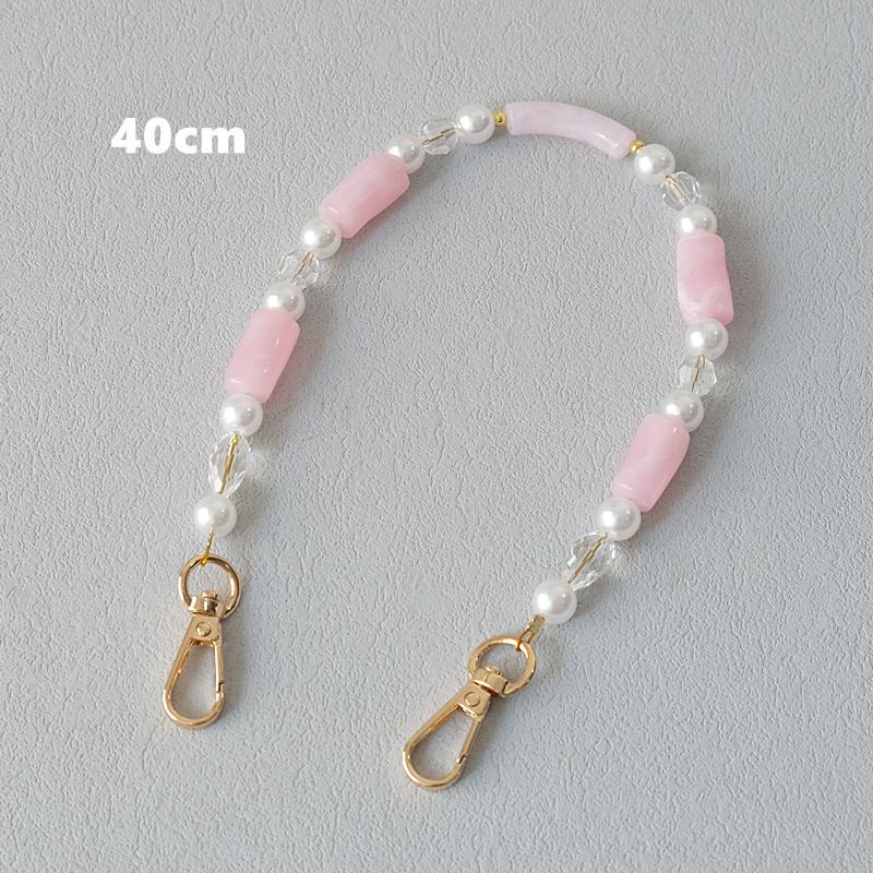 New Fashion Woman Bag Accessory Detachable Candy Beaded Chains Cute Acrylic Luxury Strap Women Elegant Bag Shoulder Handle Chain