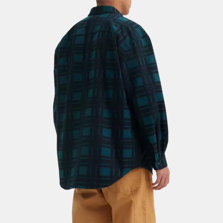 Levis Plaid Button-Down Long Sleeve Shirt Men shirts Black A0953-0010