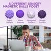 Silicone Magnetic Sensory Balls Fidget Toy Worry Balls Autism Calming Fidgeting Toy Kid Adults Anxiety Relief Stress Sensory Toy