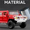 1/32 HUMMER H2 Extended Version Alloy Car Model Diecasts Metal Business Vehicles Car Model Sound Light Simulation Kids Toys Gift