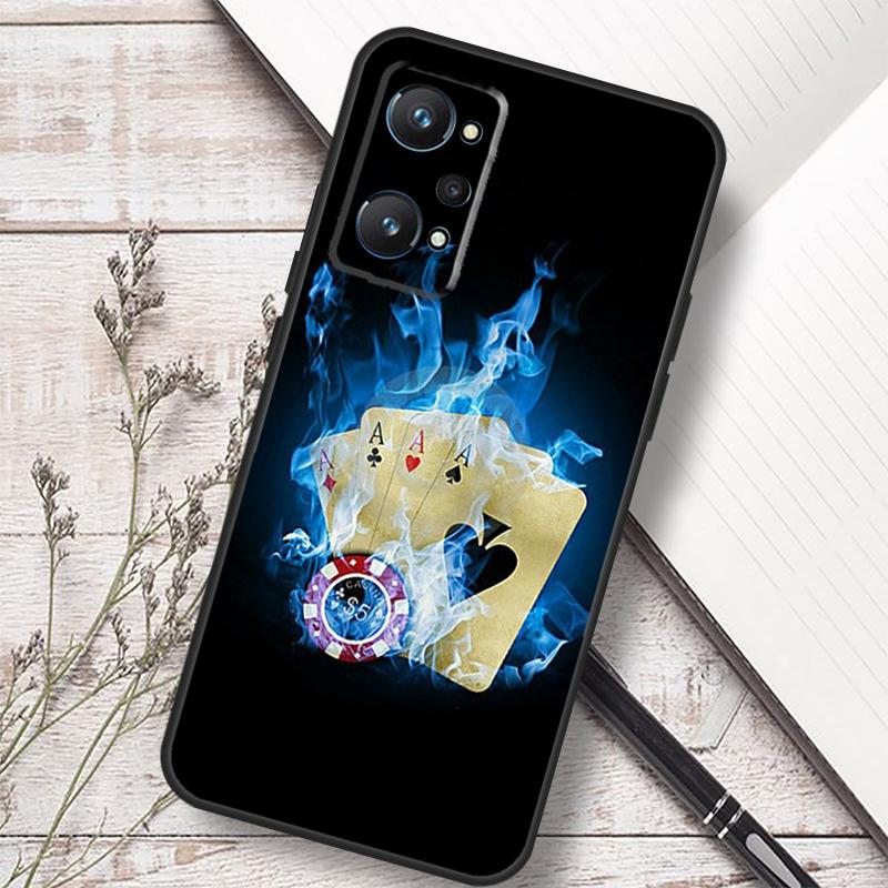 Dices Poker Casino For Realme C75 C67 C61 C55 C53 C51 C21Y C25S GT 7 5 6 Pro GT 6T 10 11 12 13 14 Pro Plus Case