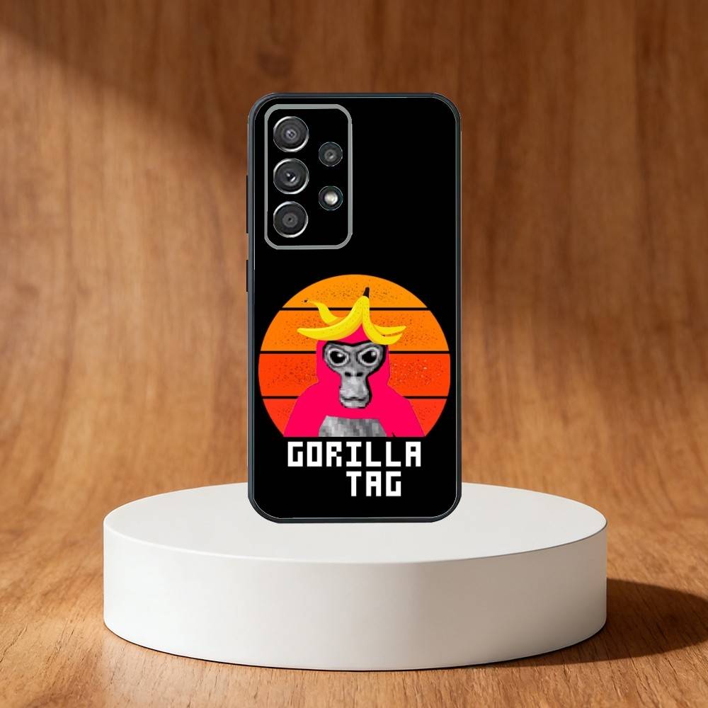 M-Monkey G-Gorilla TagS Game Phone Case For Samsung S25,S24,S21,S22,S23,S30,Ultra,S20,Plus,Fe,Note,10,9,5G Black Cover