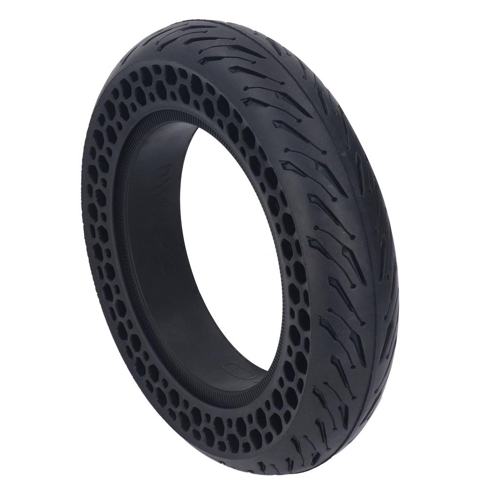 10x2.125F Electric Scooter Solid Tire Tubeless Wheel Rubber Honeycomb Shock Absorb Strong Grip Electric Scooter Parts
