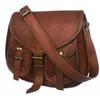 Genuine Vintage Women's Brown Leather Tote Shoulder Bag Satchel Messenger Purse