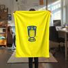 Brøndby IF  Print Flannel Blanket, High quality Comfortable for All Seasons, Home Decor, Warmth and Comfort