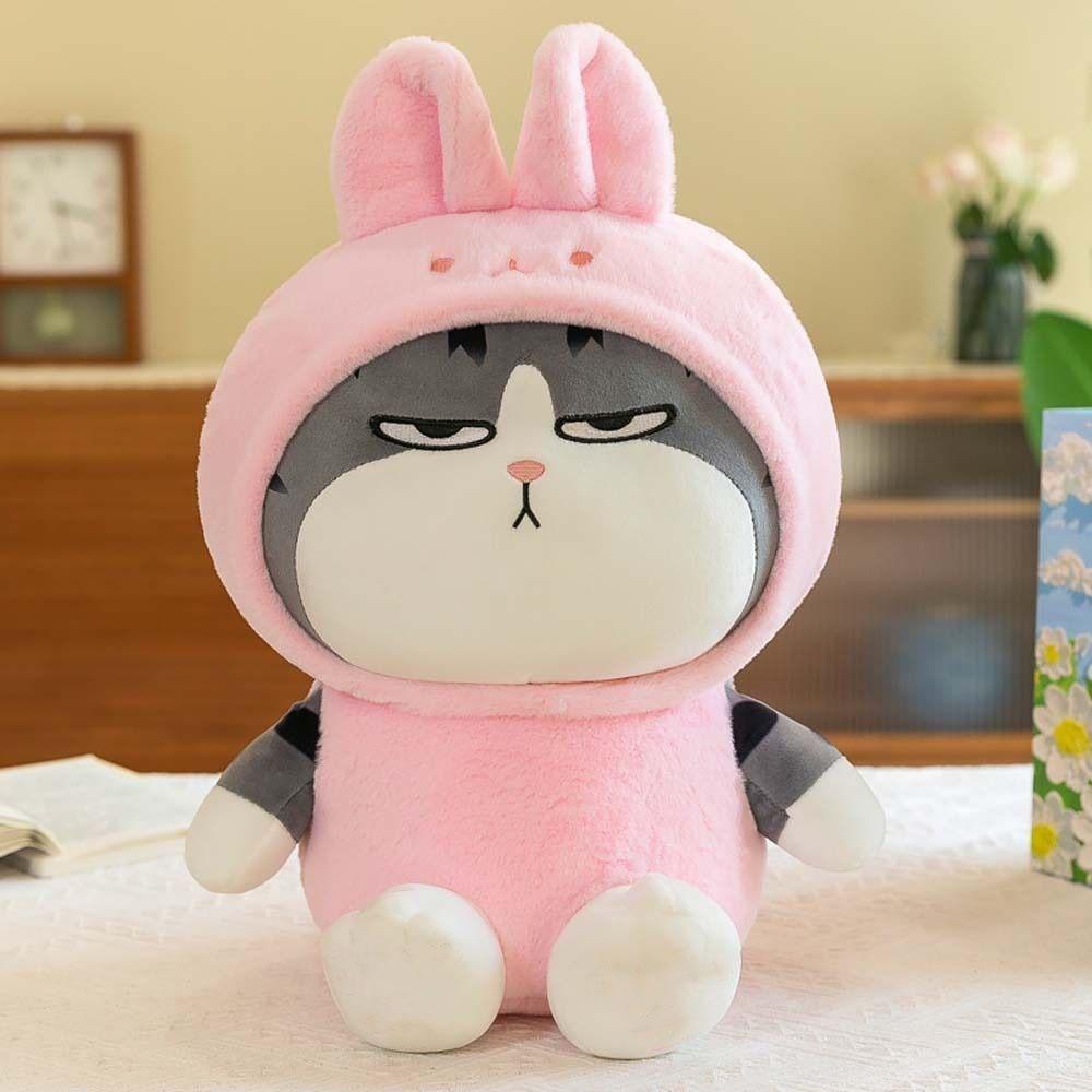 Cosplay Frog Sofa Decoration Stuffed Toys Cat Plush Toys Dressup Cat Plush Doll Plush Animal Toy