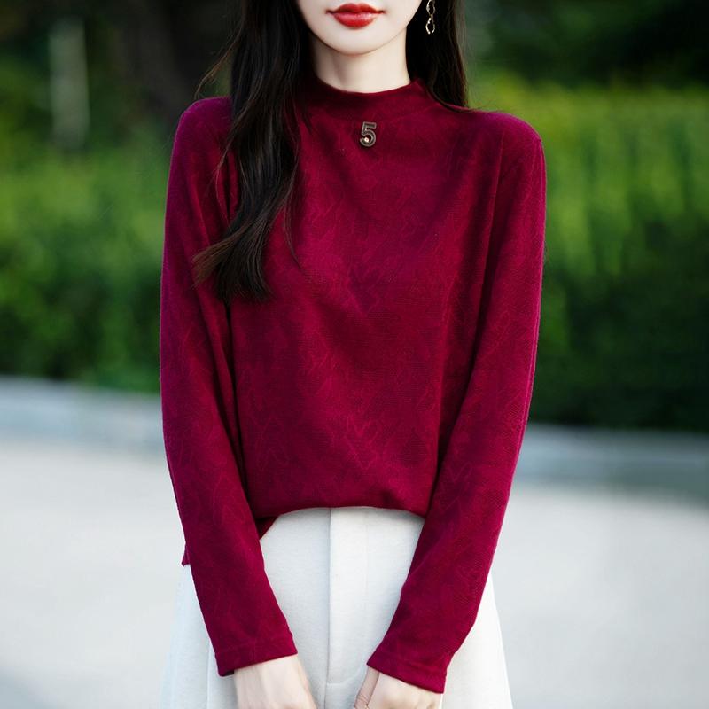 Lettvektsgenser for kvinner - 50 % Mulberry Silke & Polyester-blanding, pustende fritidsgenser