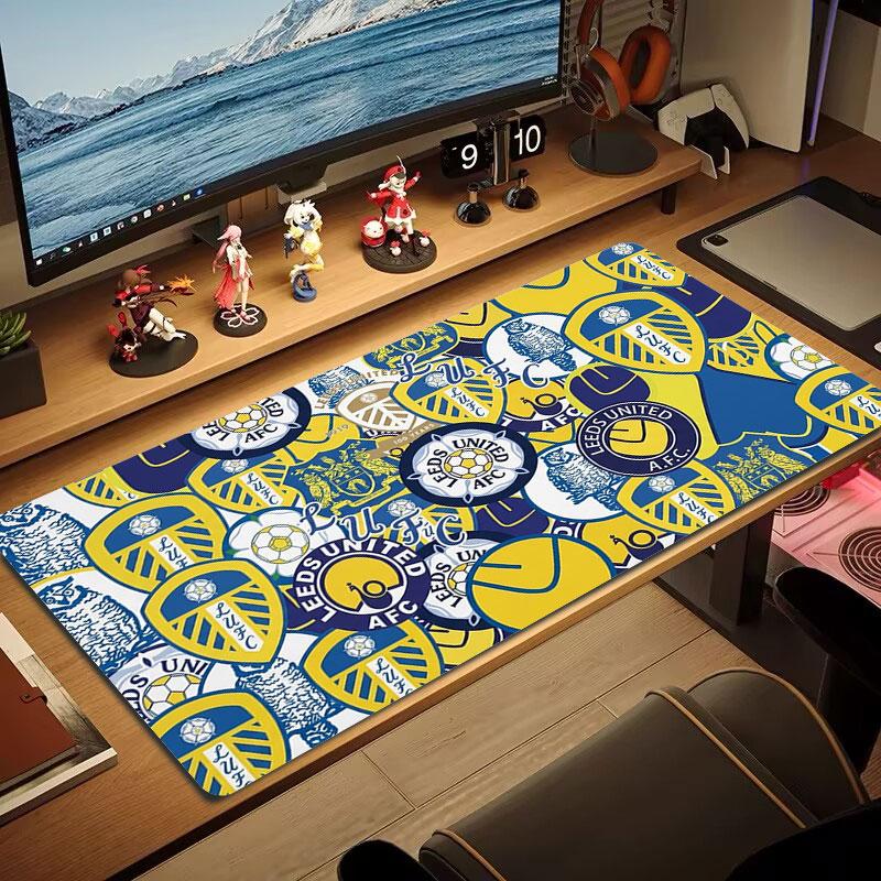 Leeds United Football Club Large Size Mouse Pad Large Gaming Table Cushion Non-slip Laptop Tablet Big Mousepad XXL Mat Mini PC Playmat With Lock edge