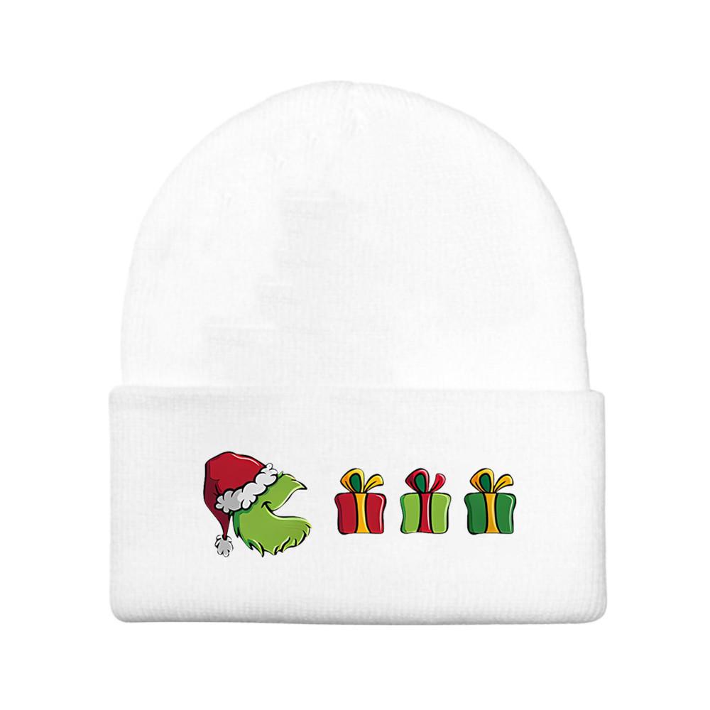 The Grinch Print Knit Hat With Earmuff Protection For Winter Warmth And Unisex Use