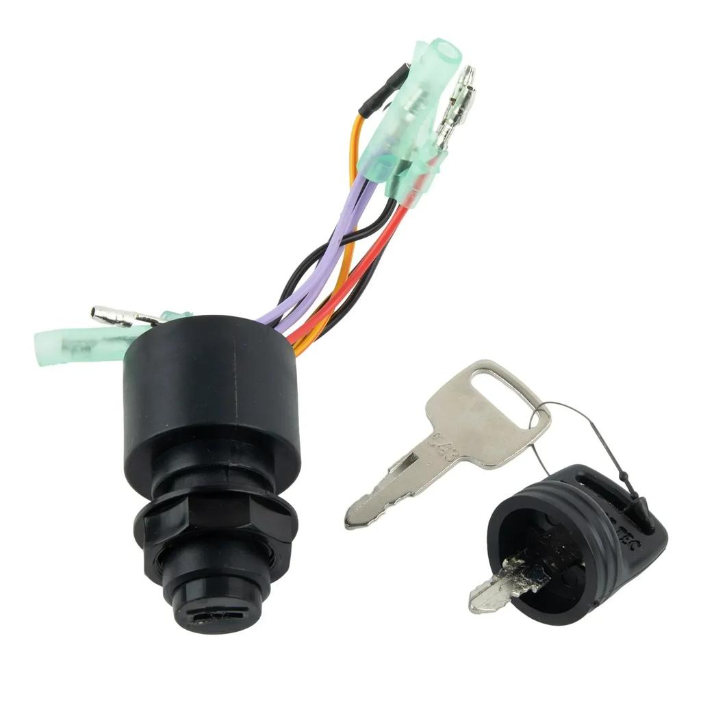 Boat Engine Ignition Key Switch For Mercury Outboard Motors 3 Pos 87-17009A5 Plastic + Metal Engine Ignition Relay Replacement