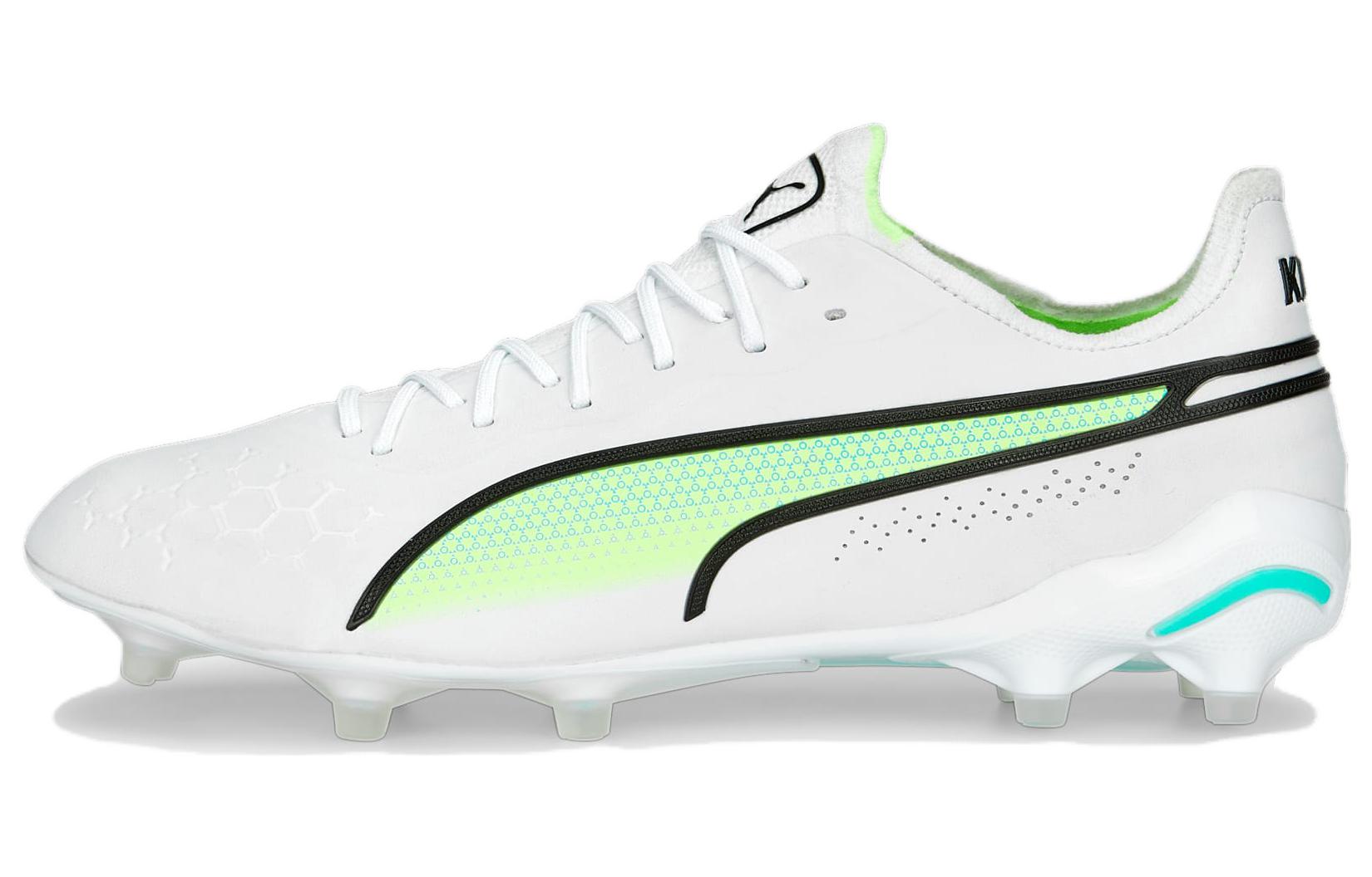 

PUMA King Ultimate Fg Ag White Electric Peppermint 107097-03 44