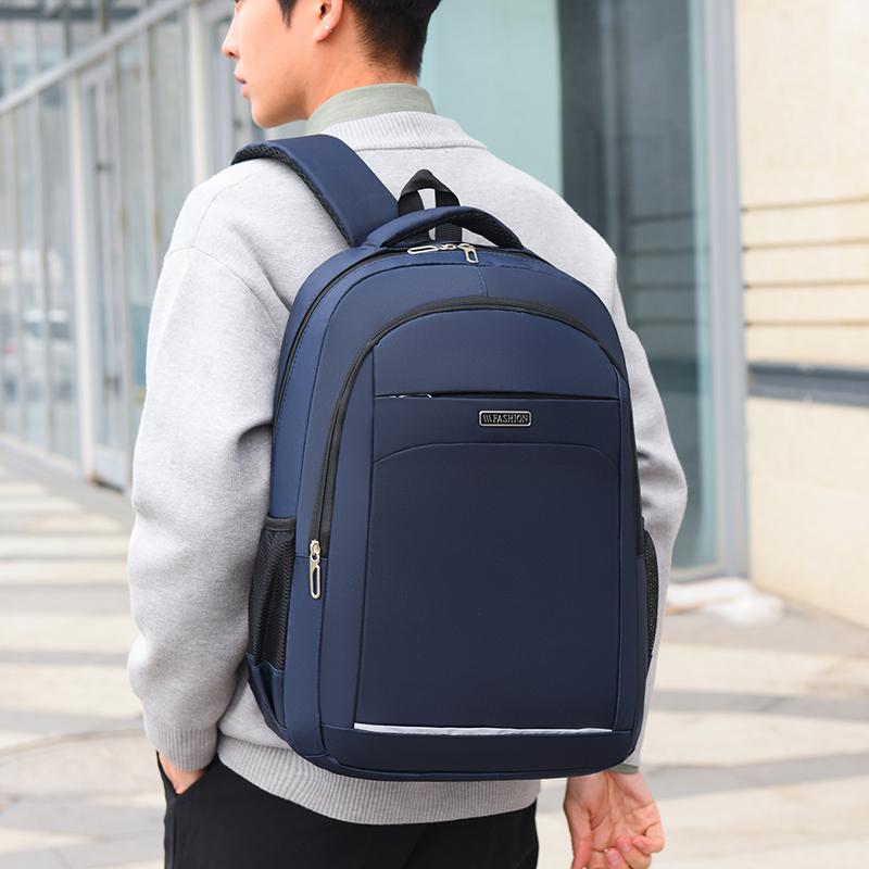 Stylish Business Backpack with Laptop Compartment and Side Mesh Pockets