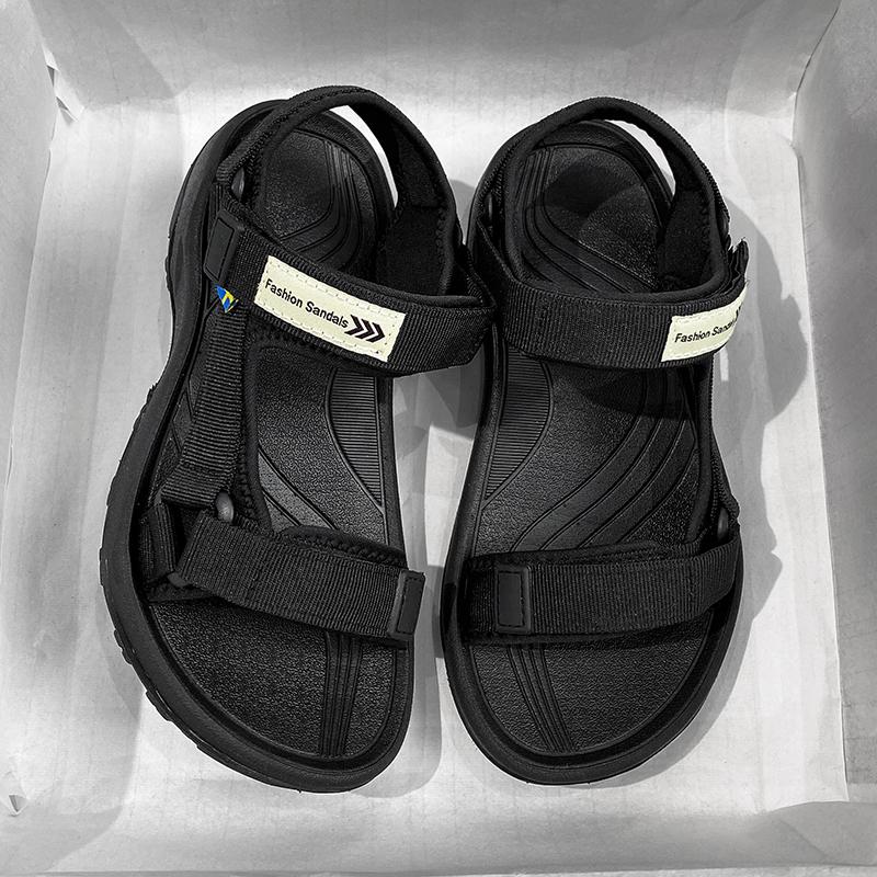 36-40 Teen Couple Simple Fashion Velcro Casual Sandals Beach Shoes