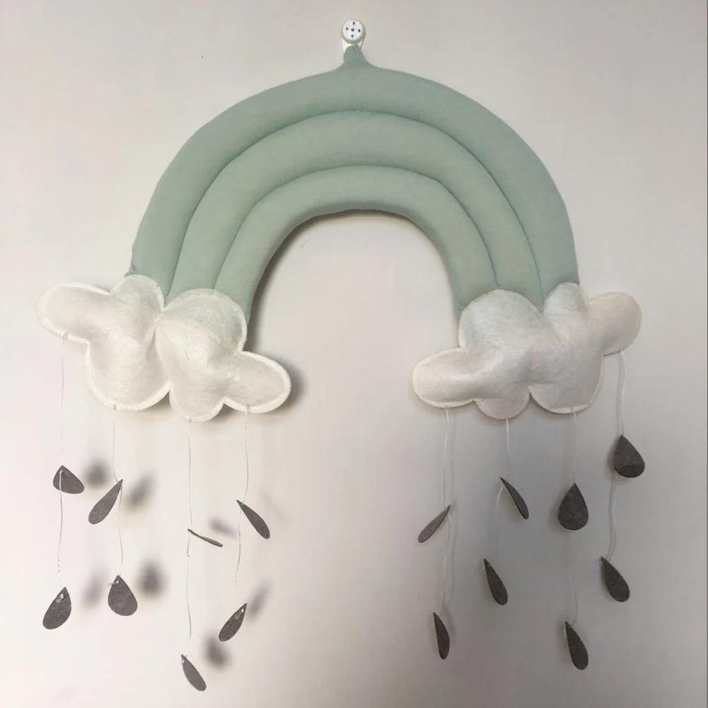 Cute Kids Play Tent Decoration Tent Props Toy Raining Clouds Water Drop Baby Bed Room Hanging Wall Decor Room Decoration