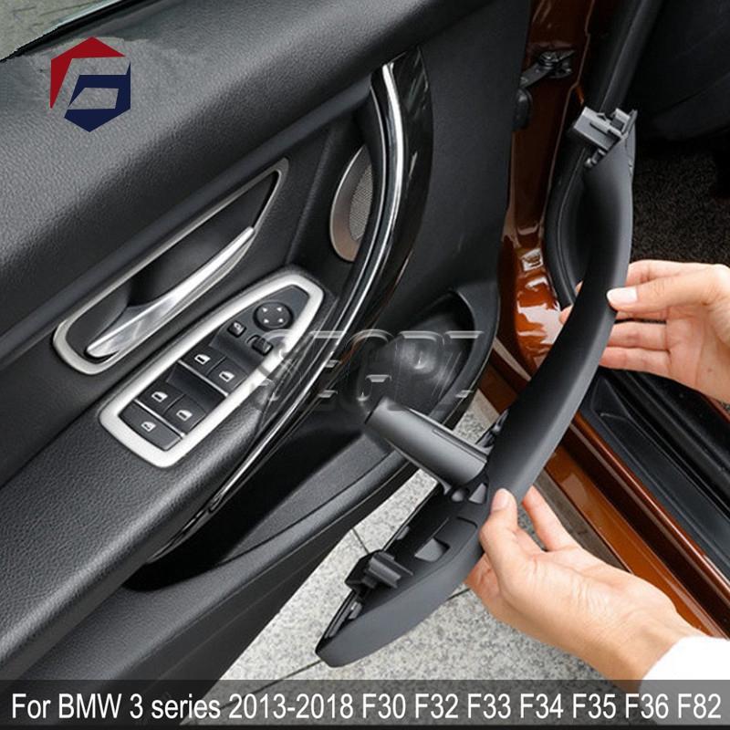 Black Front Rear Left/Right Car Interior Inner Door Pull Handle Cover For BMW F30 F80 F31F32 F33 F34 F35 2013-2018 51417279311