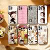 Kunst Japans Y-Yoshitomo Nara Handyhülle Für iPhone 17, 16,15,14,13,12,11 Plus,Pro Max, Andere Weiche Schwarze Hülle