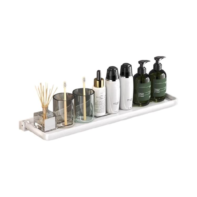 Lightweight Collapsible Aluminum Shelf Wall Mount Space Saving Ventilated Base Rust Proof Campers Shelves for Storage