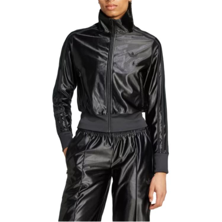 Adidas Originals Firebird Fitted Track Top Women Jacket Black IW5516