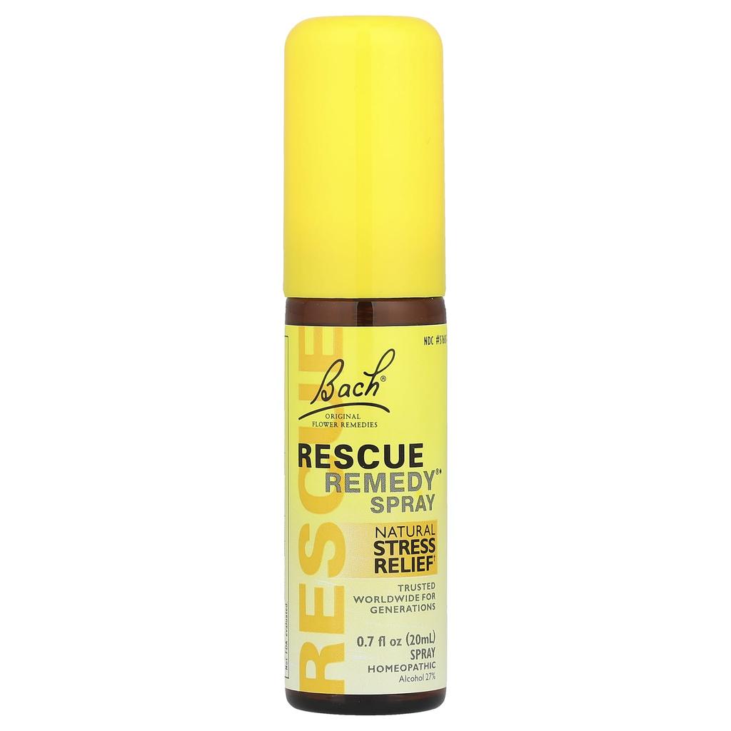 Original Flower Remedy, Rescue Remedy Spray, Natural Stress Reliever, 20 Ml (0.7 Fl Oz)