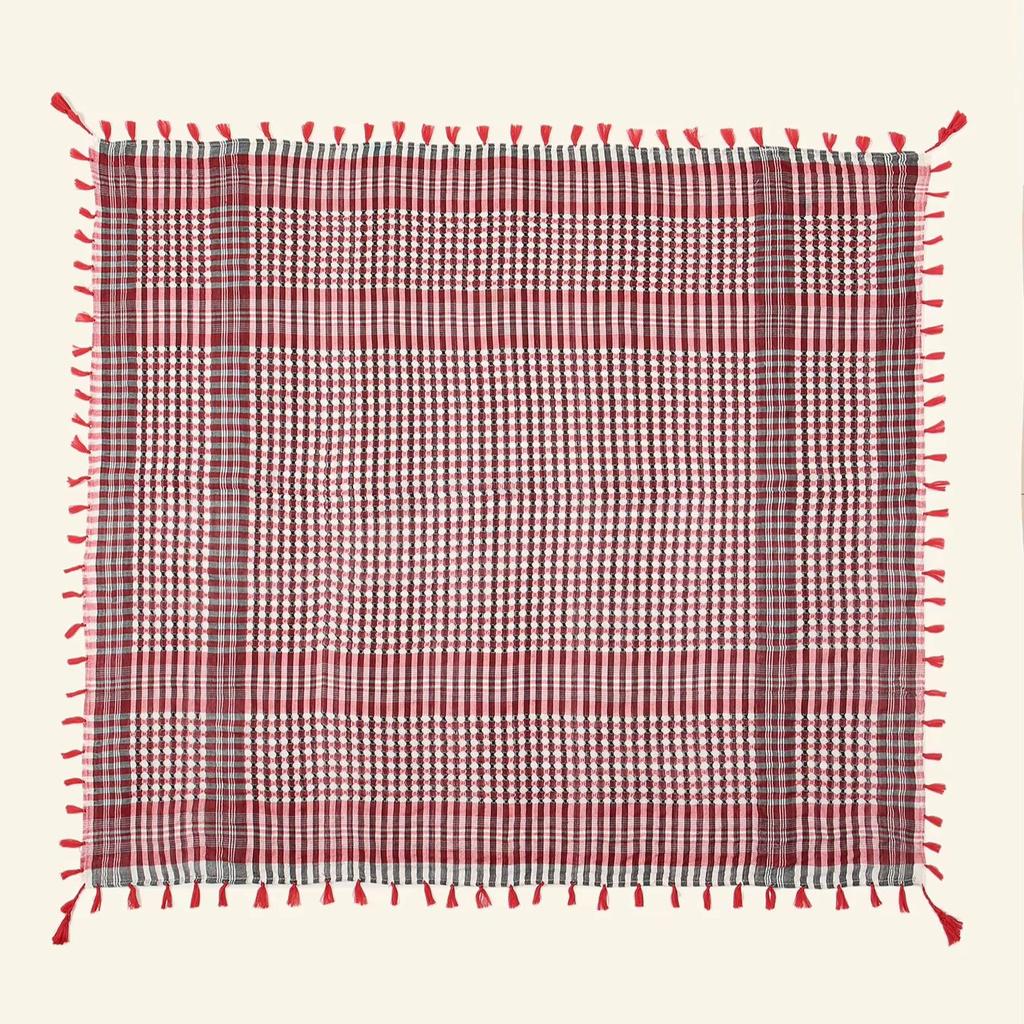 Arab Plain Hijab Scarf Thin Breathable Turban Keffiyeh Middle East Man Square Scarf Soft Polyster Bandana Headband Muslim Veil