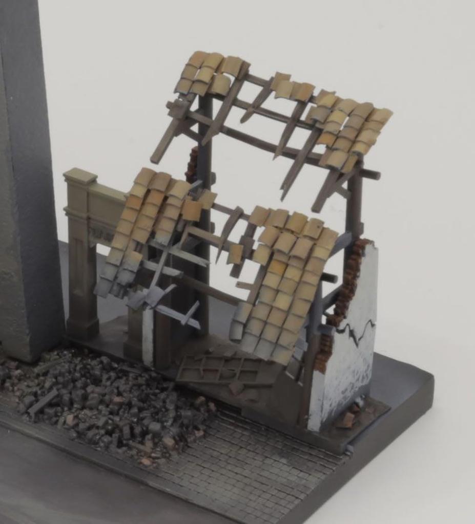 Frog King Hobby Scale War Diorama Chinese Architecture 1 Resin Kit FGK72004 1/72 Series (Scenery)