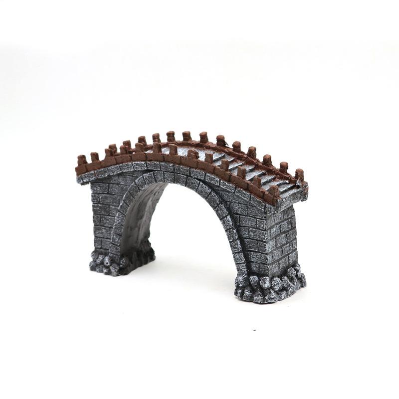 Aquarium Ornamente Künstliche Brücke Harz Aquarium Ornament Künstliche Landschaftsgestaltung Brücke Für Desktop Aquarium Aquarium Dekor