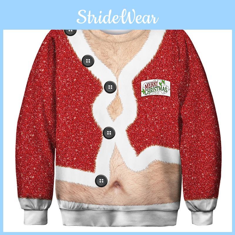 And Soft Mens Womens Ugly Christmas Sweater With Long Sleeves Pullover Design**
