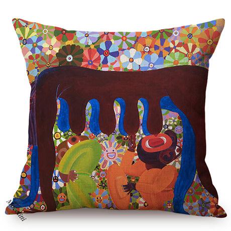 Modern Abstract Animal Oil Painting Art Style Living Room Sofa Cushion Cover Funky Artwork Chair Decorative Pillow Case Cojines